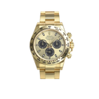 Daytona 40mm Yellow Gold Champagne Black Dial 116508