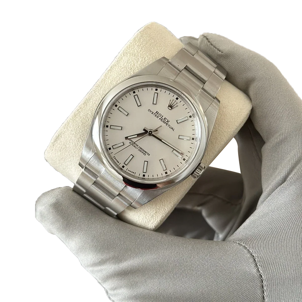 Oyster Perpetual 39mm Stainless Steel WhiteDial Men Watch 114300-0004 New 2025