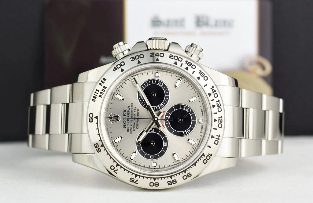 Daytona 40mm White Gold Ghost Panda Dial 116509