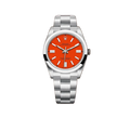 Oyster Perpetual 41mm Stainless Steel Coral Red Dial 124300 - 0007