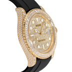 Yacht-Master 226668TBR, 18K Yellow Gold, Pave Index Dial, Oysterflex Bracelet, 42 mm