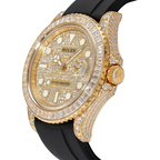 Yacht-Master 226668TBR, 18K Yellow Gold, Pave Index Dial, Oysterflex Bracelet, 42 mm