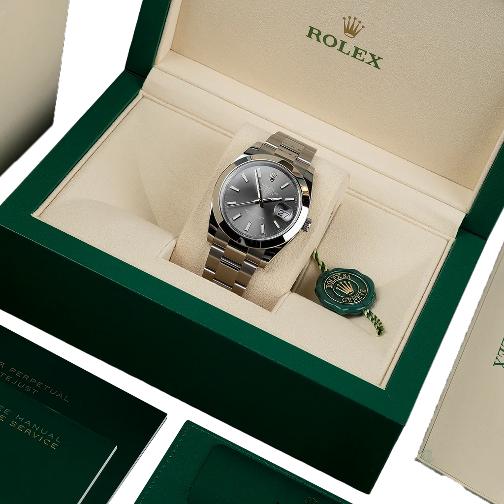 Datejust Oyster 41 mm Oystersteel Grey Dial 126300-0007
