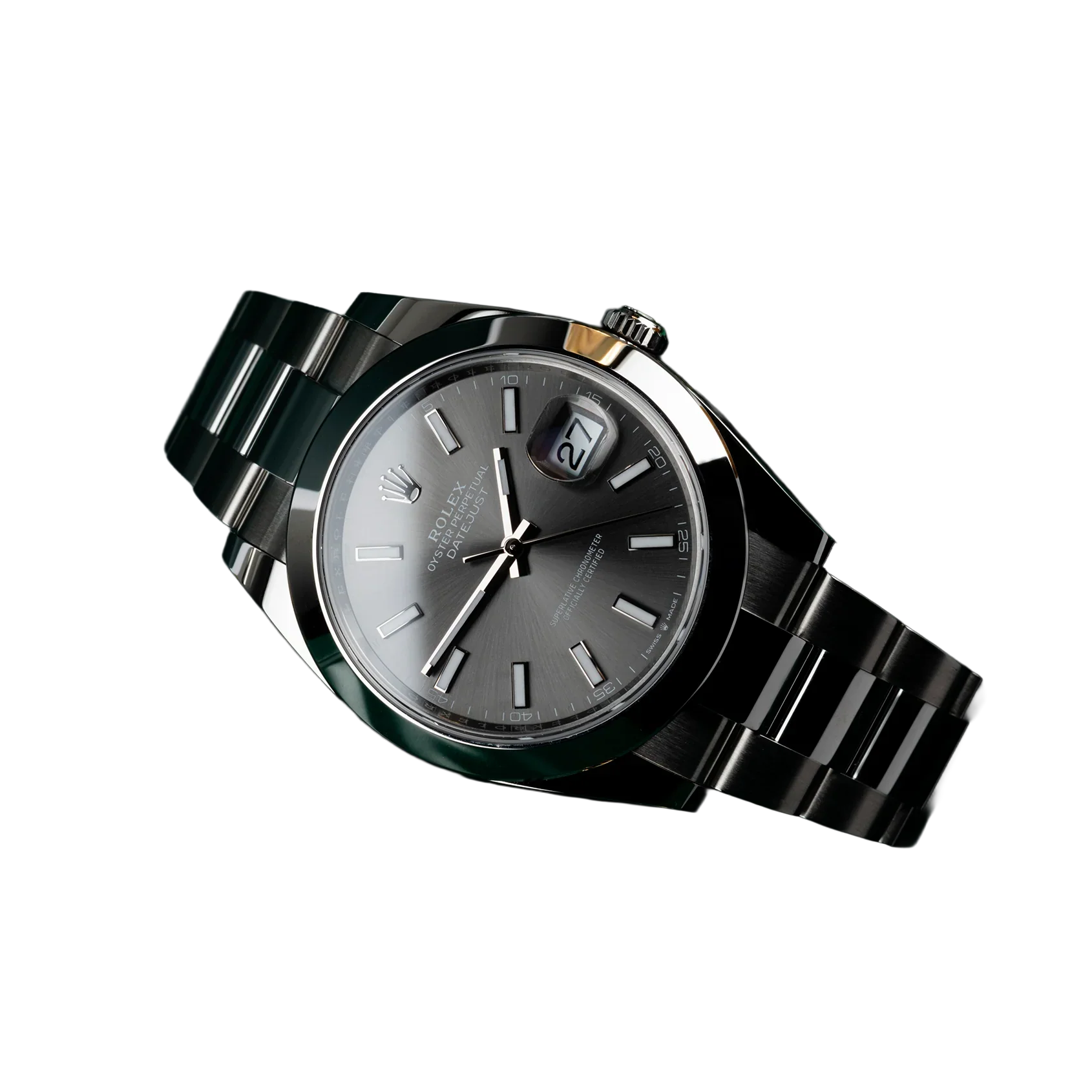 Datejust Oyster 41 mm Oystersteel Grey Dial 126300-0007