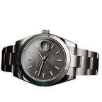 Datejust Oyster 41 mm Oystersteel Grey Dial 126300-0007
